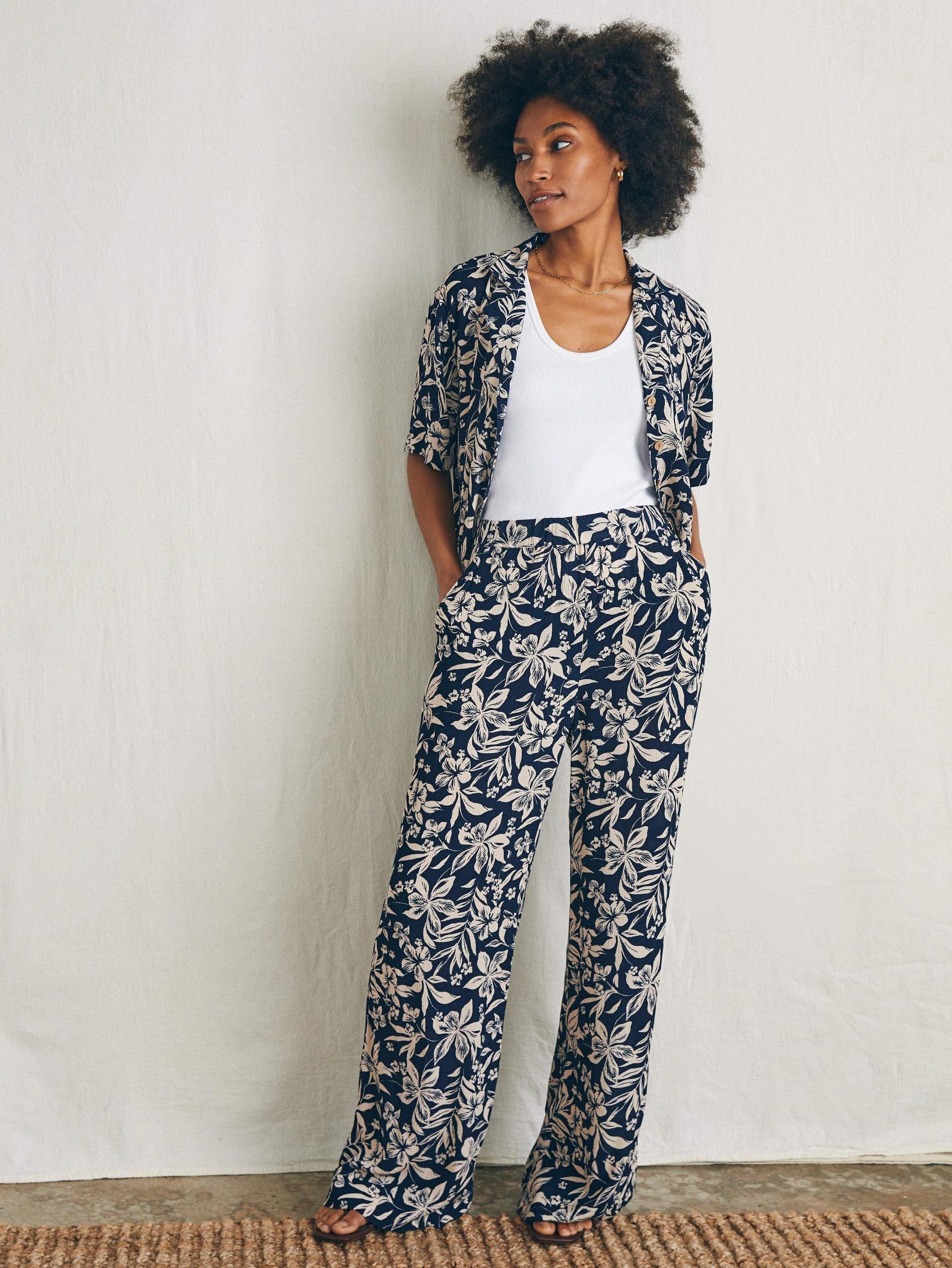 Cabana Pant - Navy Canopy Floral Female Product Image