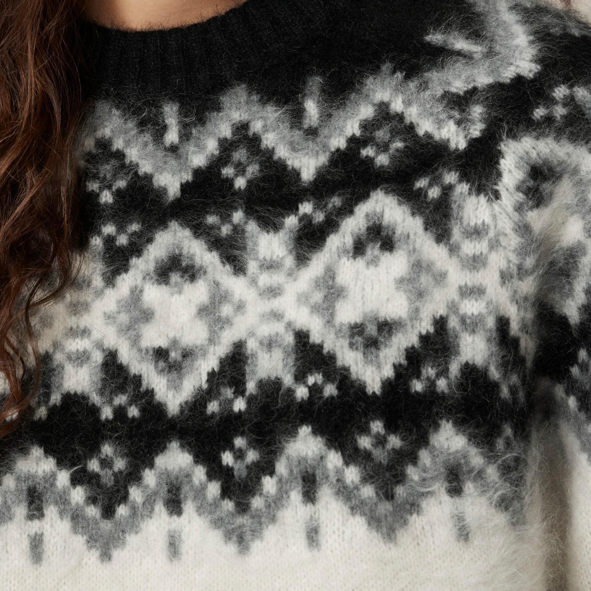 Brushed cashmere Fair Isle sweater Product Image