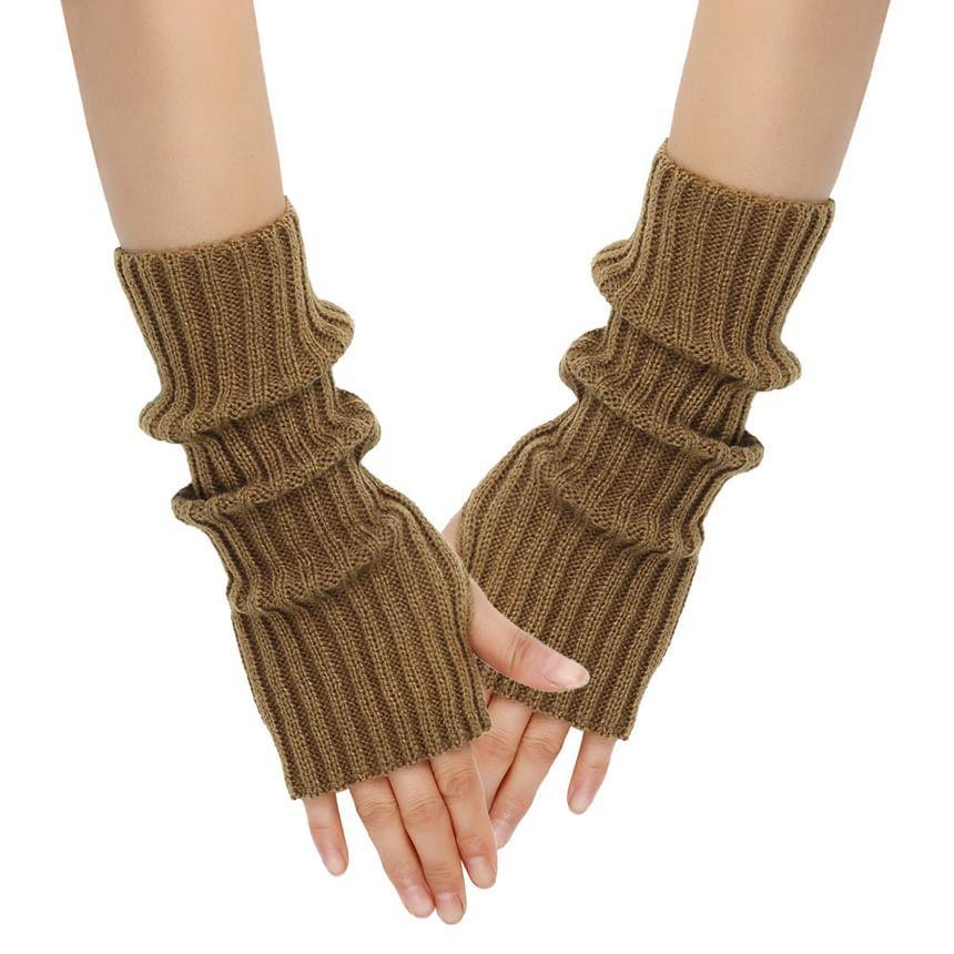 Plain Knit Arm Sleeves Product Image