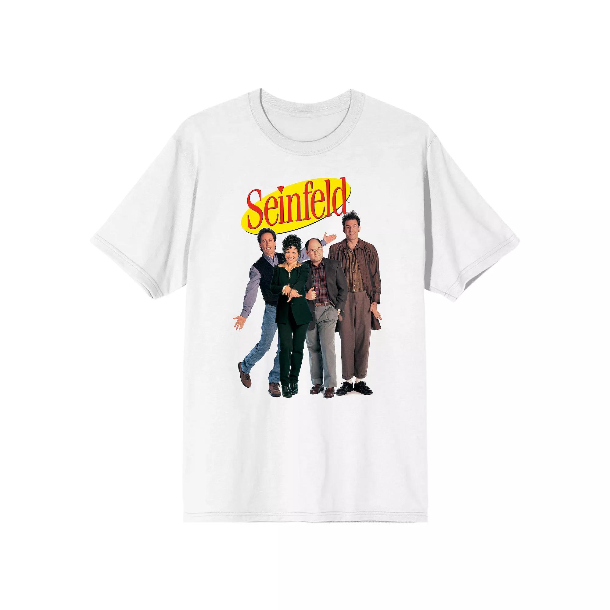 Men's Seinfeld Main Characters Tee, Size: XXL, White Product Image