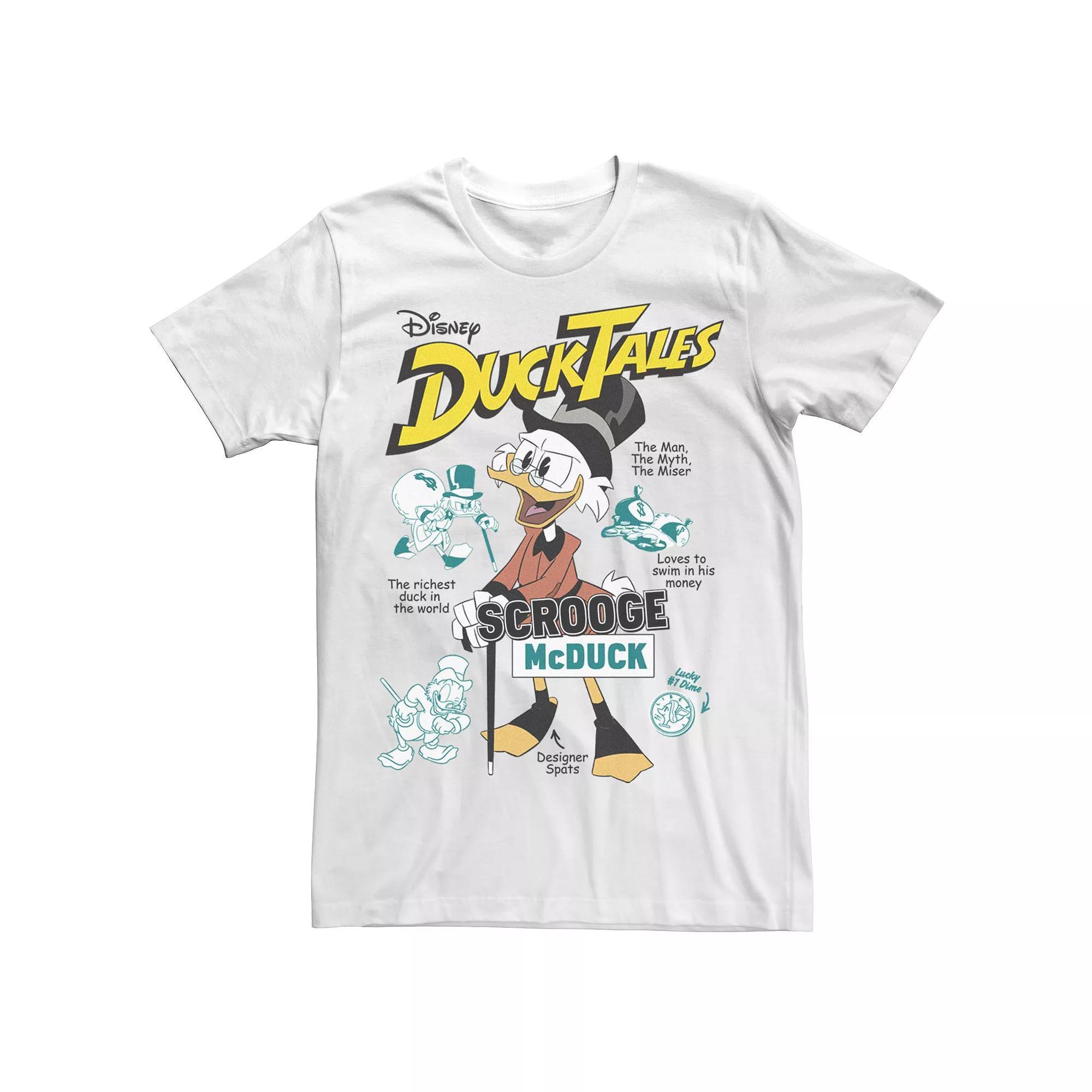 Big & Tall Disney Duck Tales Richest Duck Vintage Poster Tee, Men's, Size: 3XL, Athletic Grey Product Image