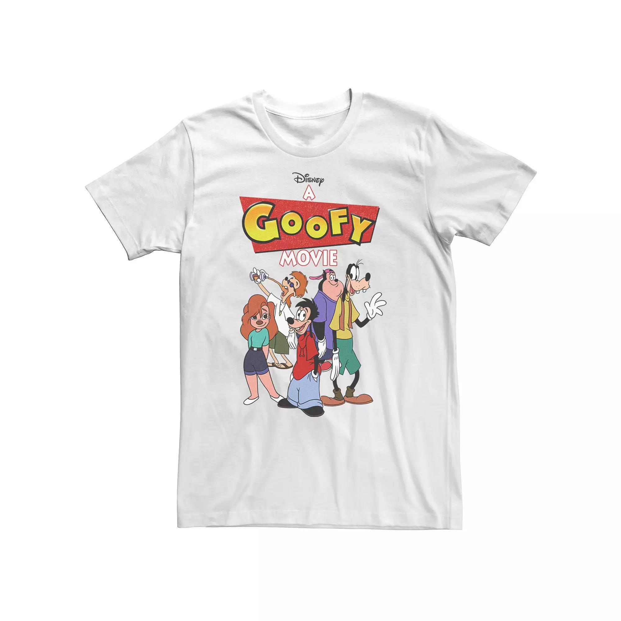 Big & Tall Disney A Goofy Movie Group Shot Logo Tee, Men's, Size: XL Tall, White Product Image