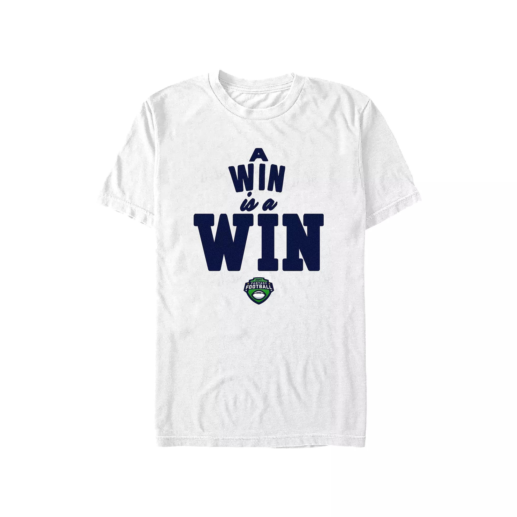 Mens ESPN Fantasy Football A Win Is A Win Graphic Tee Product Image