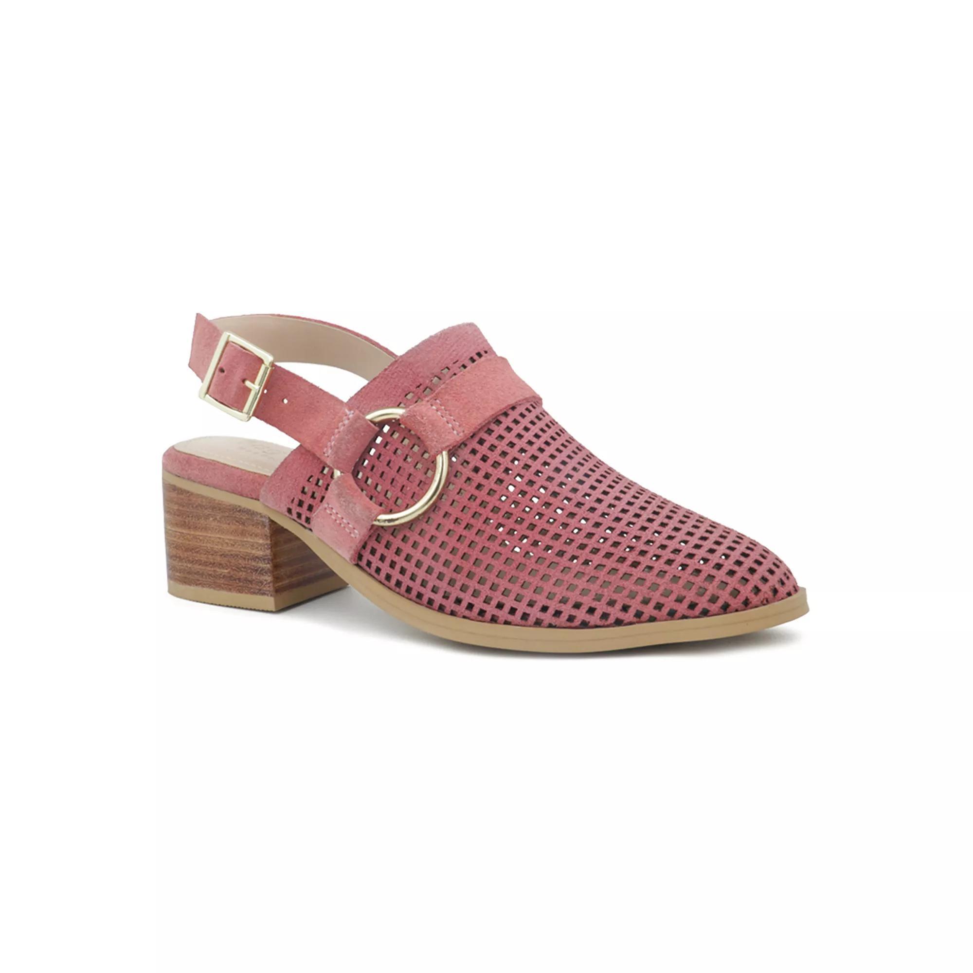 Rag & Co Rosalie Women's Suede Block Heeled Sandals, Size: 7, Blush Product Image