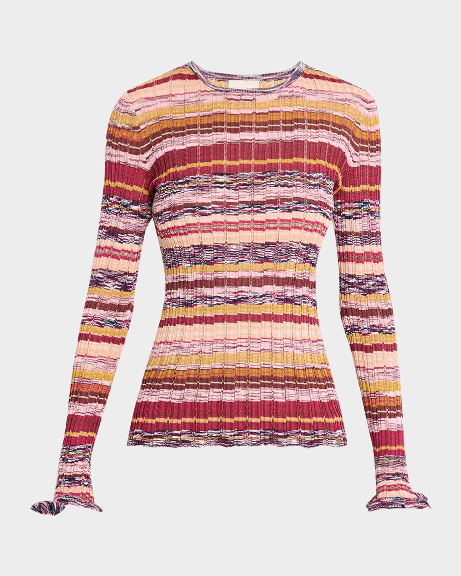 Maci Long-Sleeve Knit Pullover Product Image