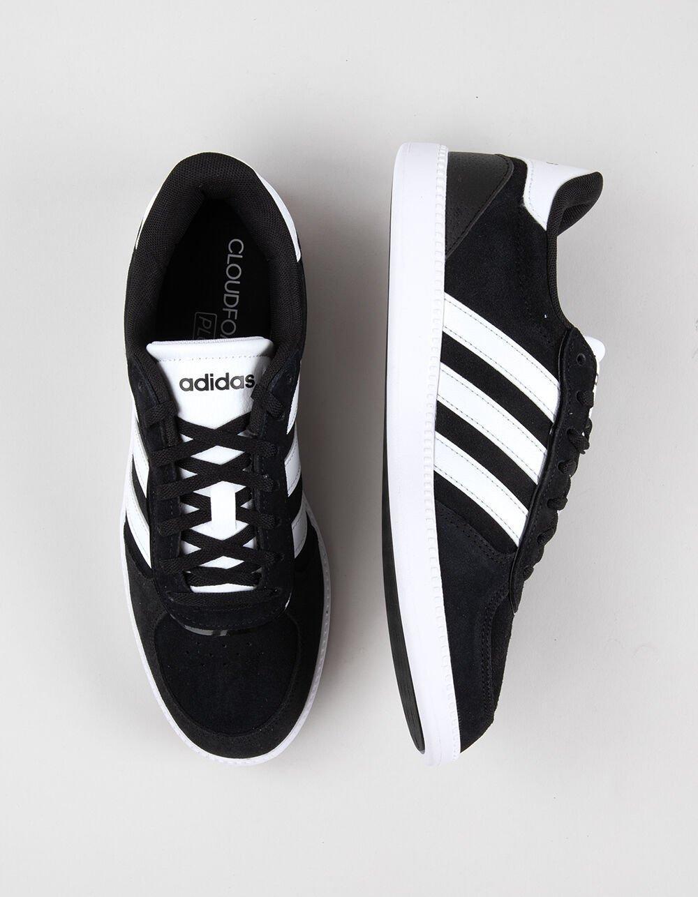 ADIDAS Breaknet Sleek Suede Womens Shoes - BLK/WHT Product Image
