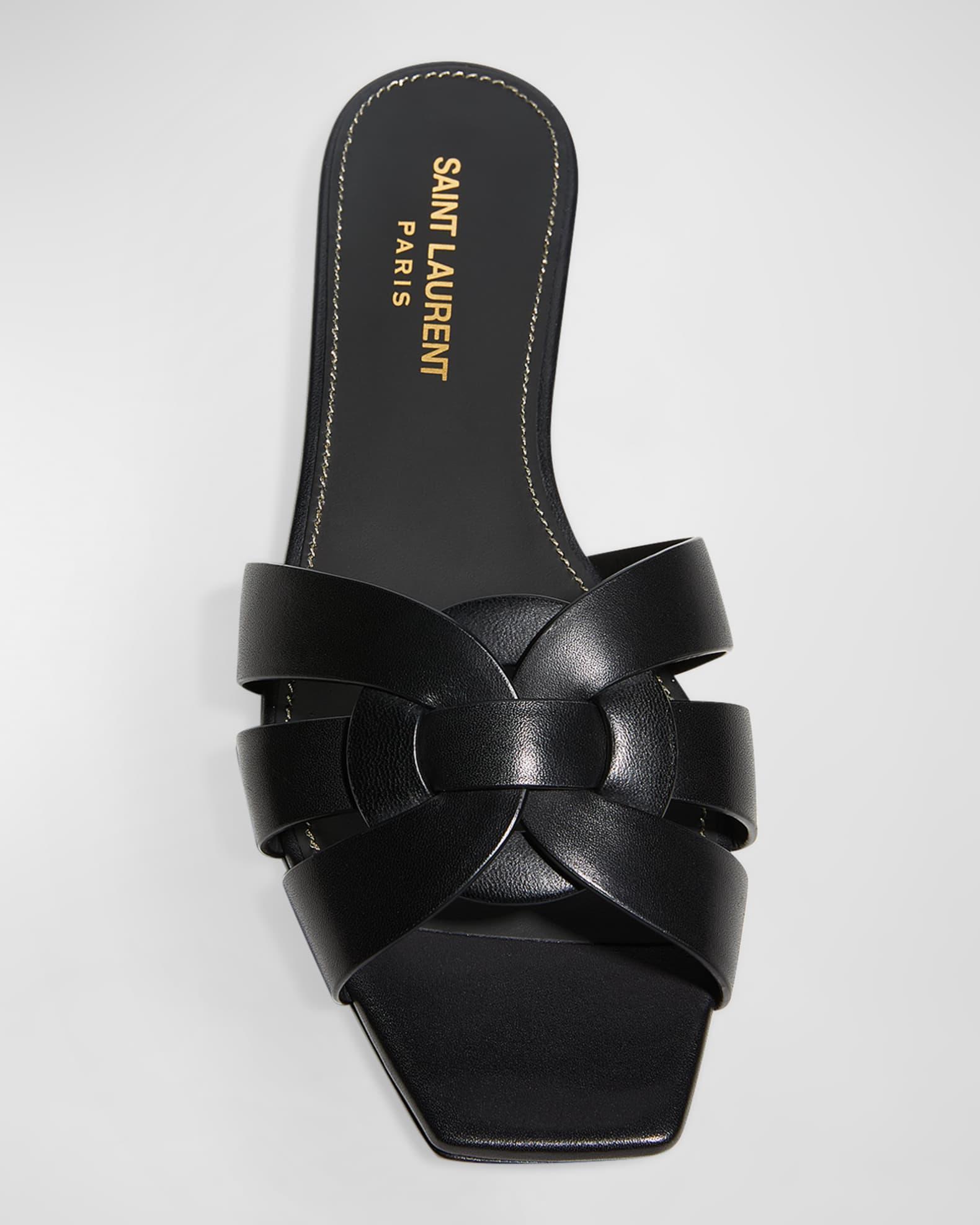 Woven Leather Sandal Slide Product Image