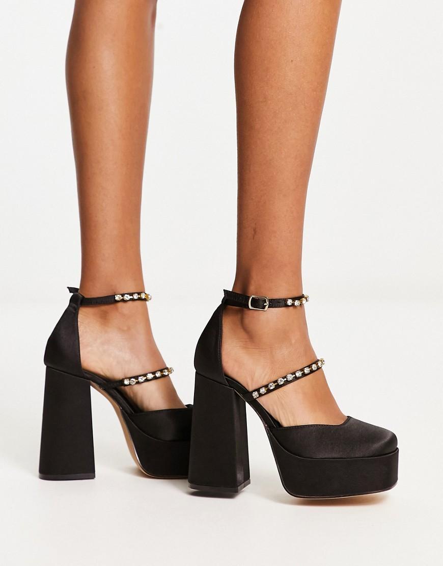 London Rebel mega platform embellished heeled shoes Product Image