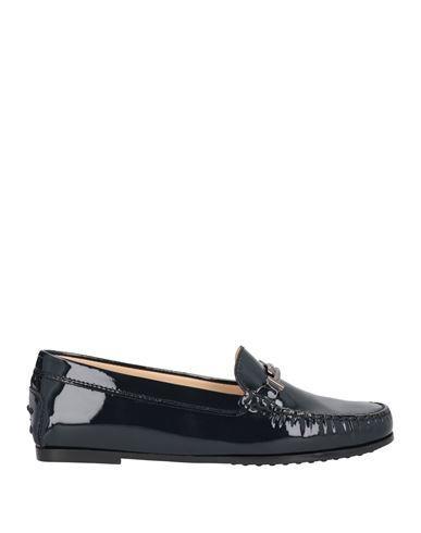 TOD'S Woman Loafers Midnight Blue Size 6.5 Soft Leather Product Image