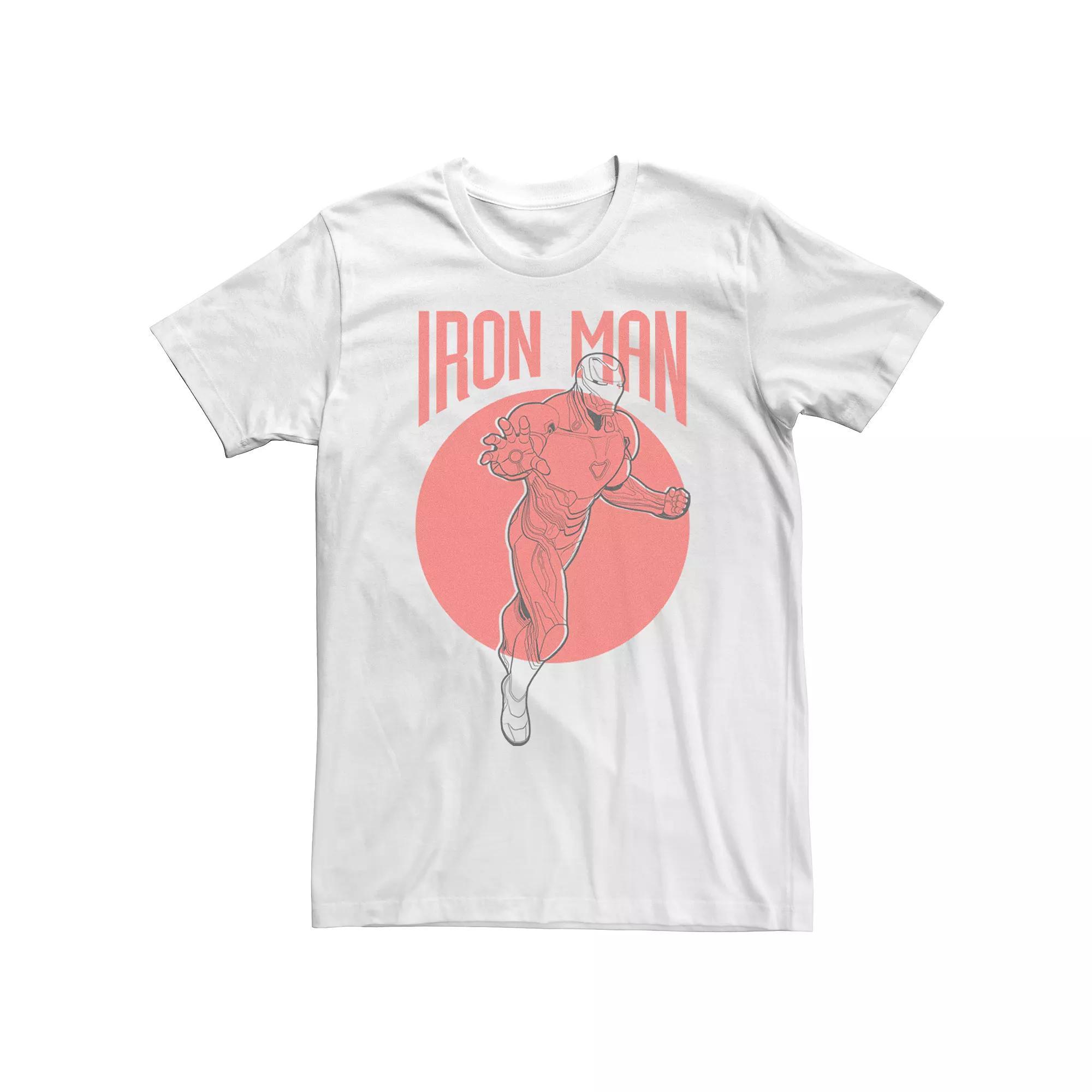Men's Marvel Avengers Iron Man Simplicity Tee, Size: XXL, White Product Image