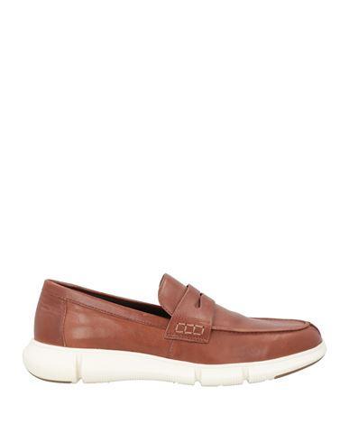GEOX Man Loafers Tan Size 9 Leather In Brown Product Image