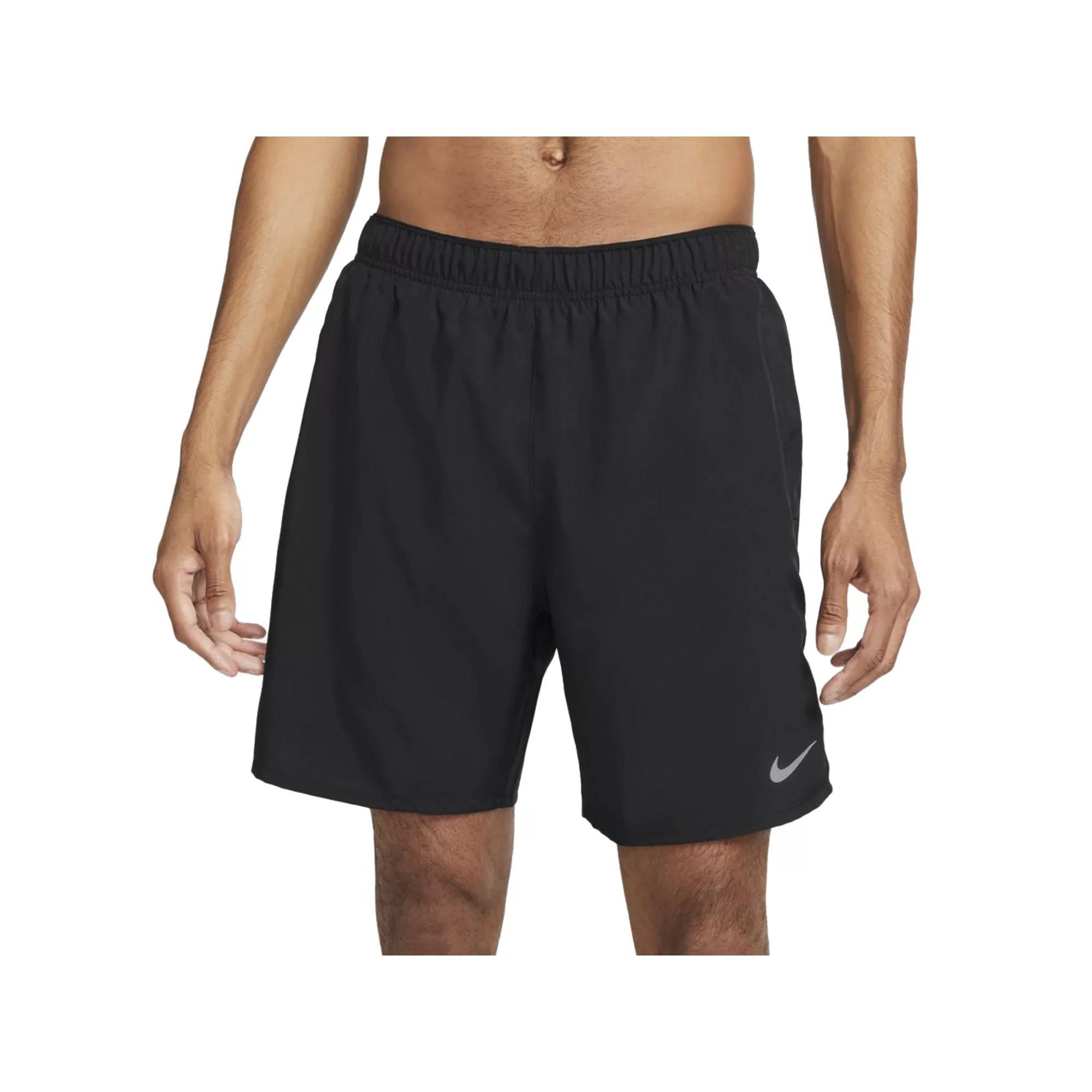 Men's Nike Dri-FIT Challenger 7" 2-in-1 Running Shorts, Size: Medium, Black Reflectiv Silver Product Image