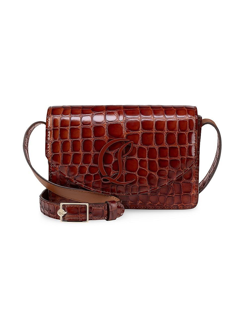 Womens Loubi54 Alligator Embossed Crossbody Bag Product Image
