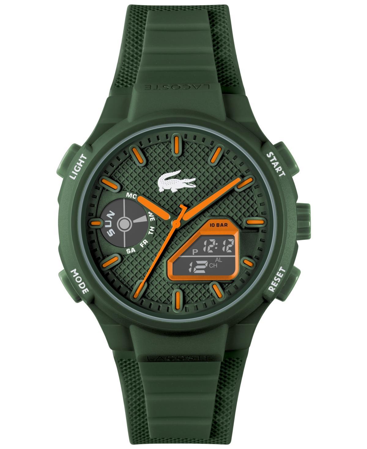 Lacoste Mens LC33 Ana-Digi Black Silicone Strap Watch Product Image