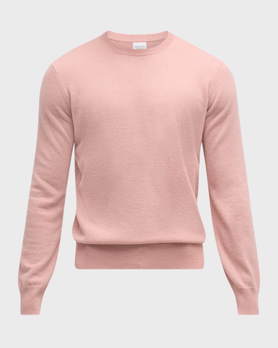 Men's Solid Cashmere Crewneck Sweater Product Image