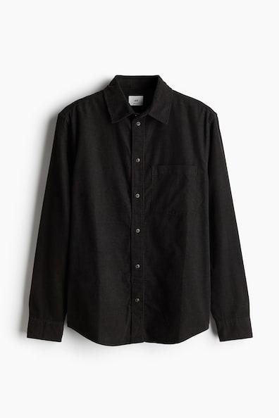 Regular Fit Corduroy Shirt Product Image