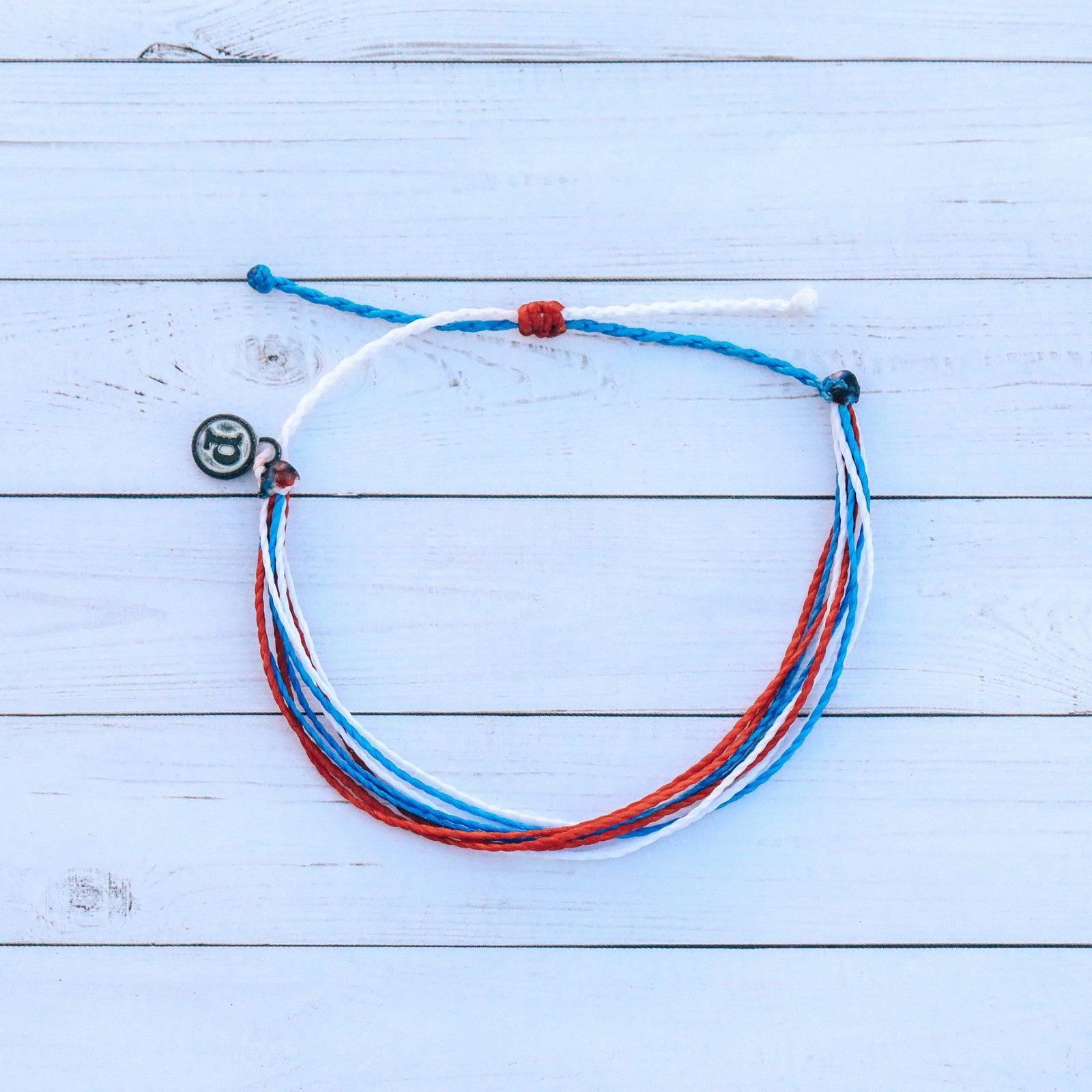Red, White, & Blue Bracelet Male Product Image