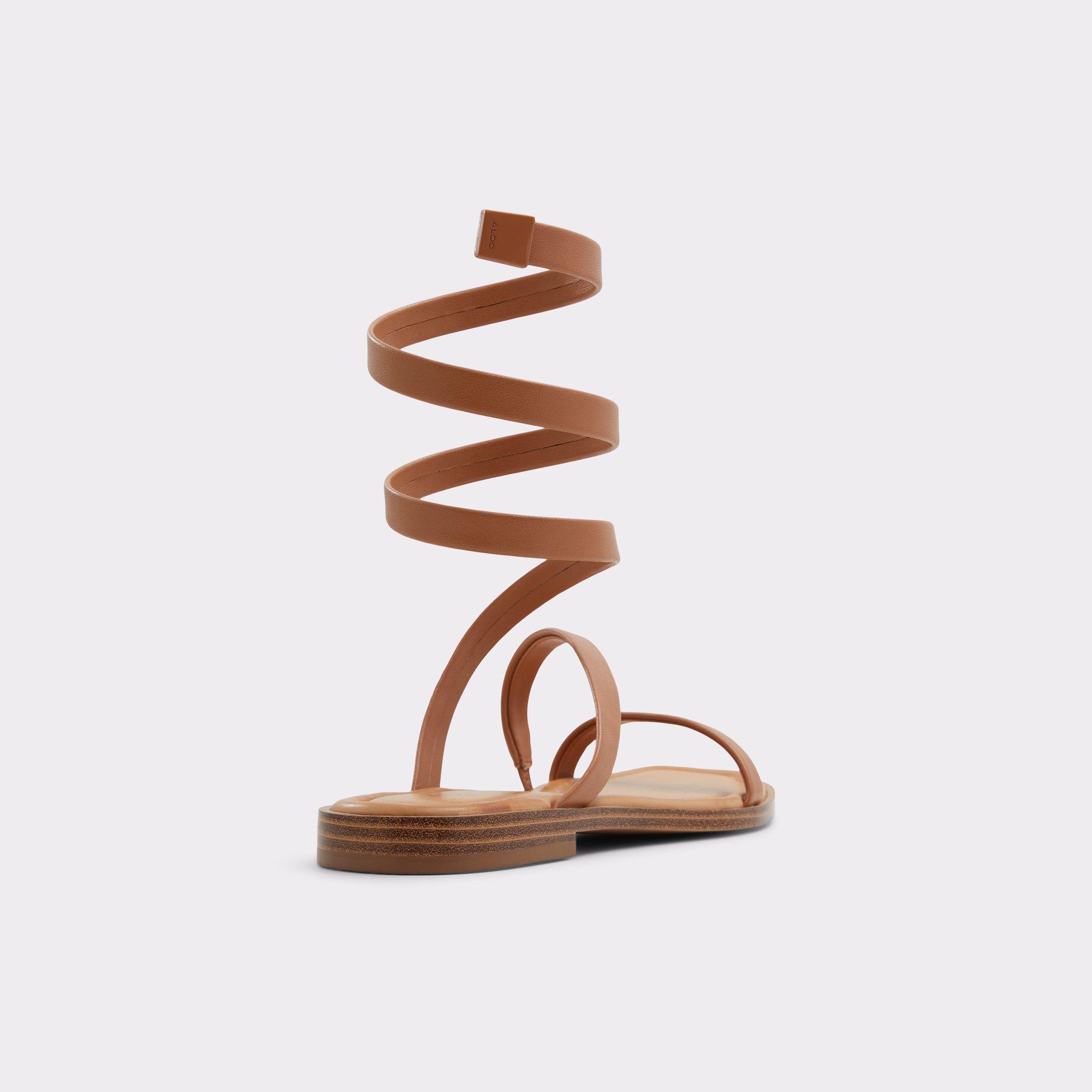 Spinella Medium Brown Women's Flat Sandals | ALDO US Product Image