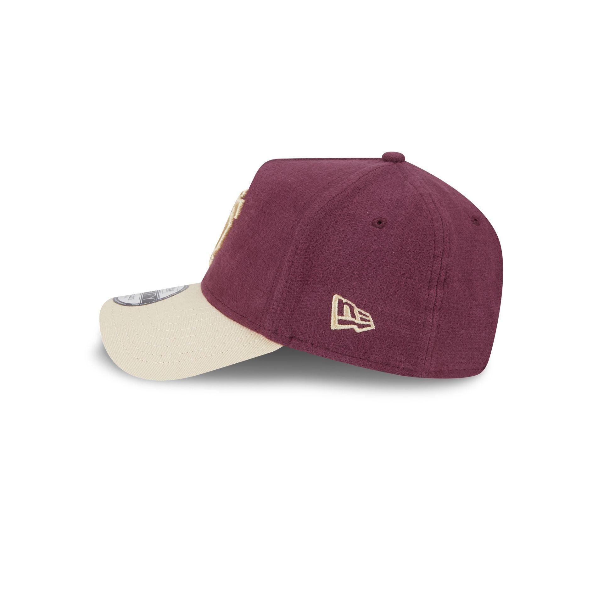 Chicago Bulls Moleskin Crown Navy 9FORTY A-Frame Snapback Hat Male Product Image