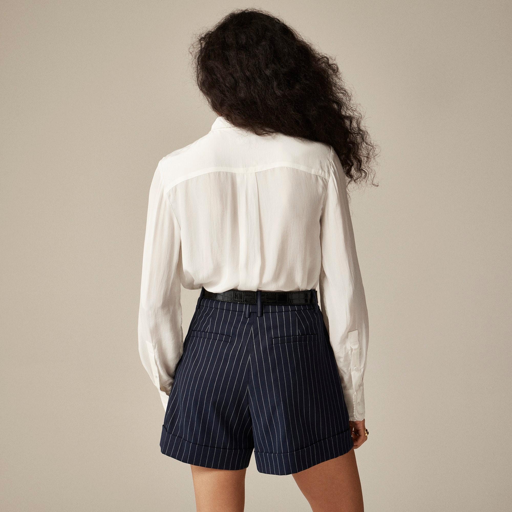 Crepe de chine tie shirt Product Image