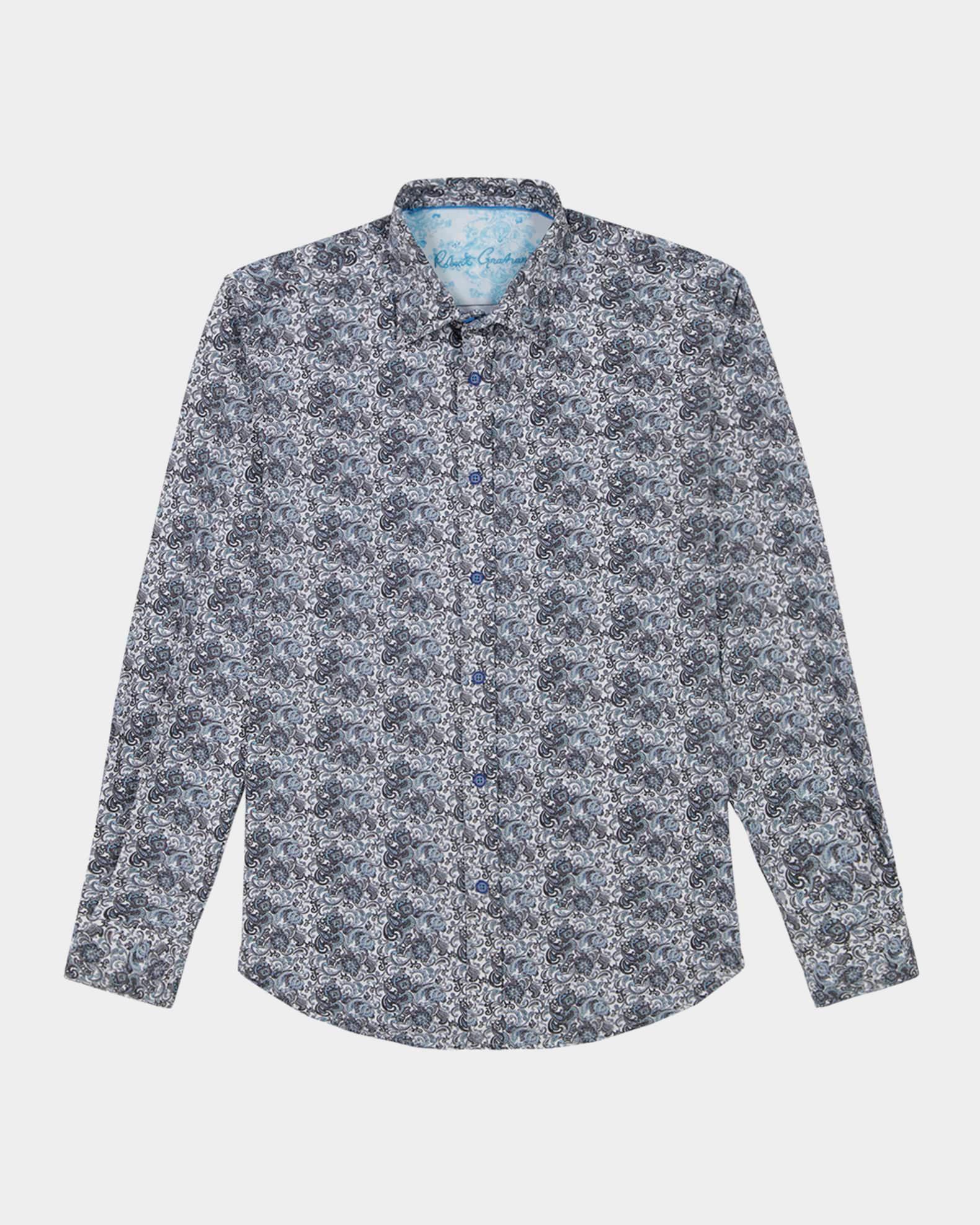 Men's Fitzgerald Micro-Paisley Woven Sport Shirt Product Image