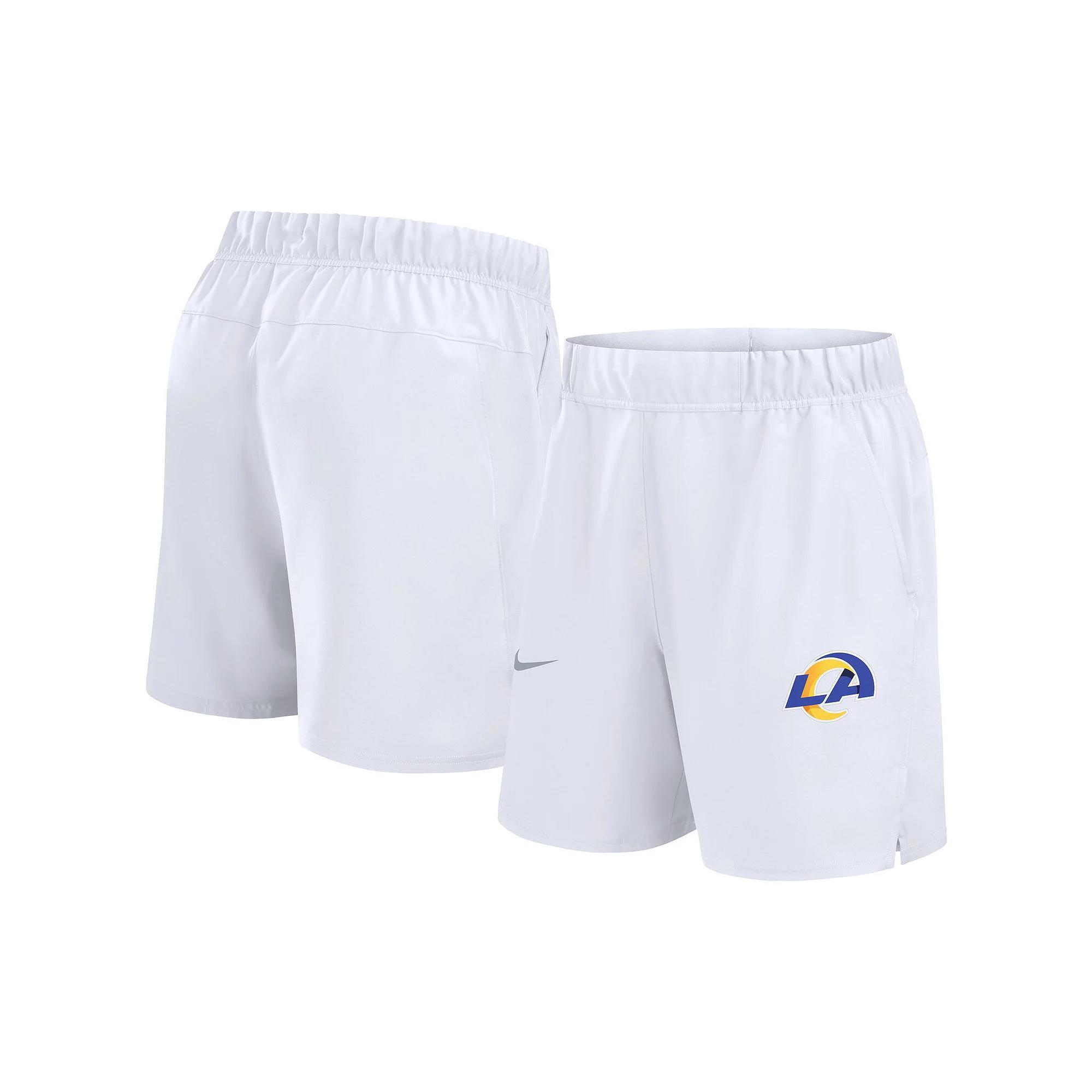 Men's Nike White Los Angeles Rams Blitz Victory Performance Shorts, Size: XL Product Image