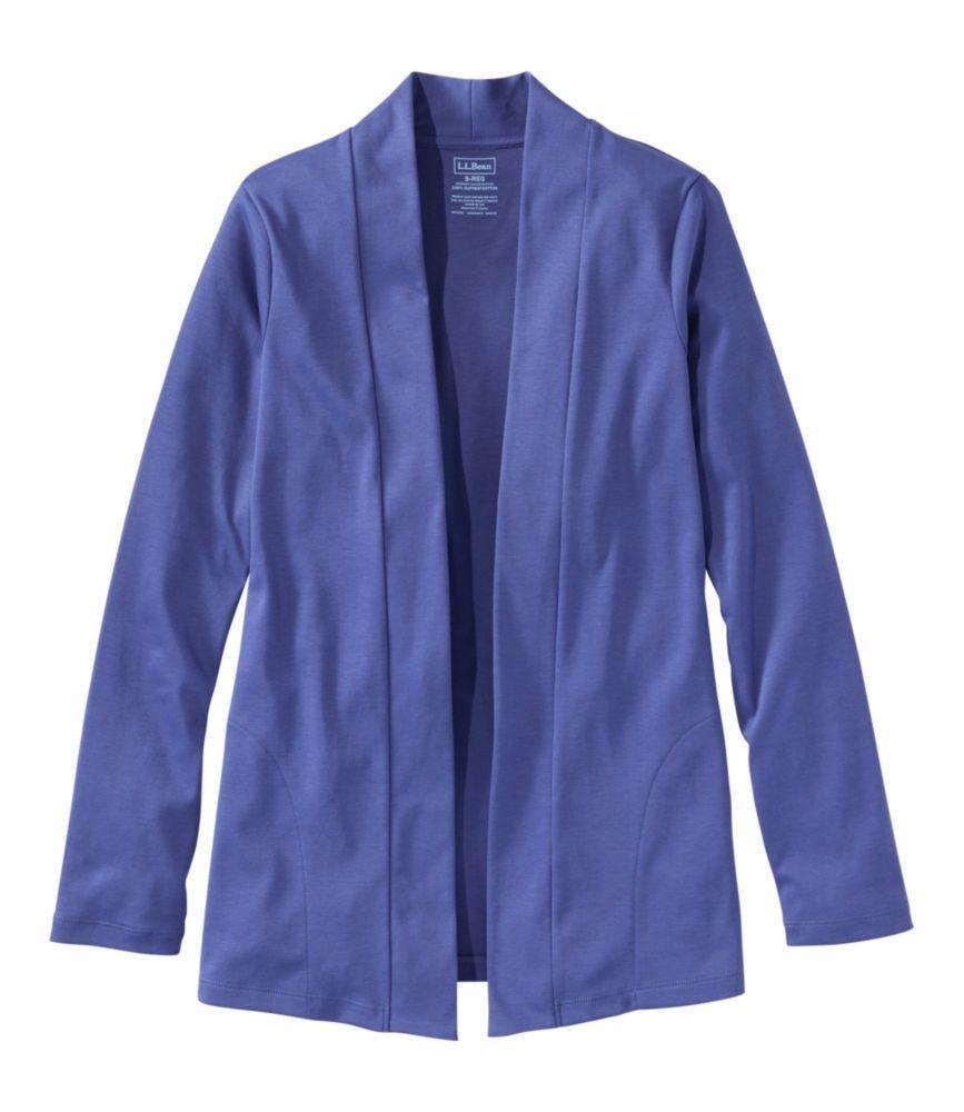 
                            Women's Pima Cotton Open Cardigan, With Pockets
                         Product Image
