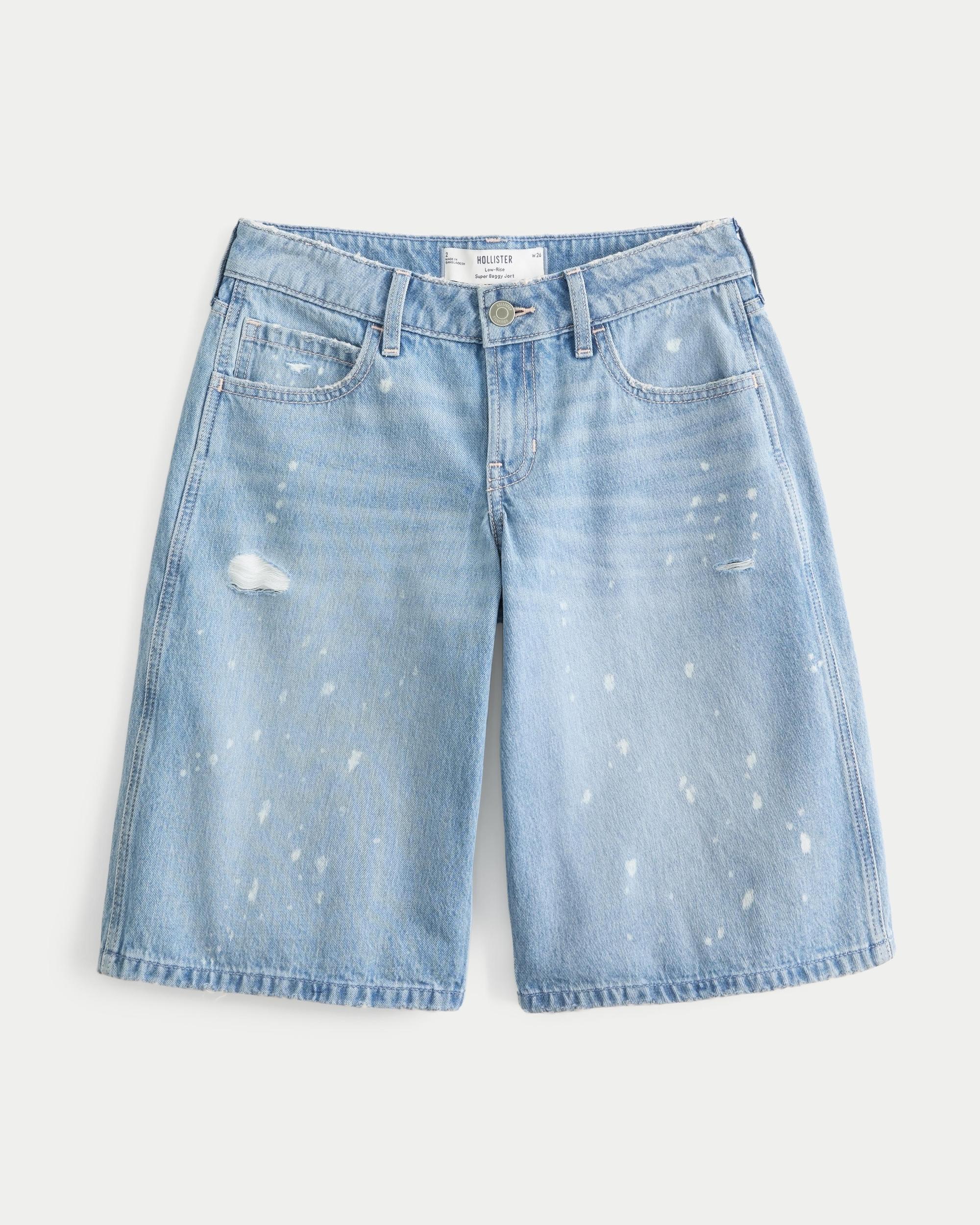 Low-Rise Camo Super Baggy Jort Product Image