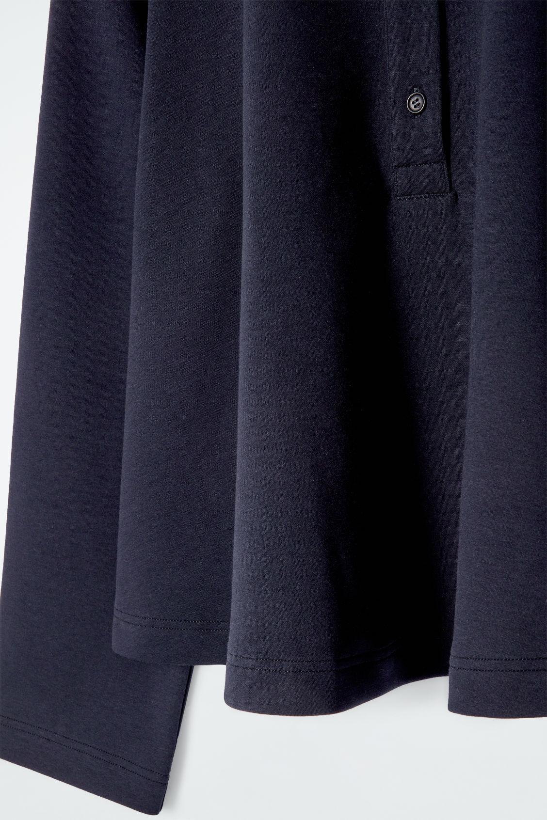 FLARED COTTON-JERSEY POLO SHIRT Product Image
