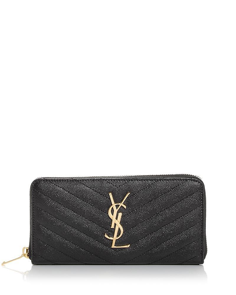 Saint Laurent Monogram Quilted Leather Continental Zip Wallet Product Image