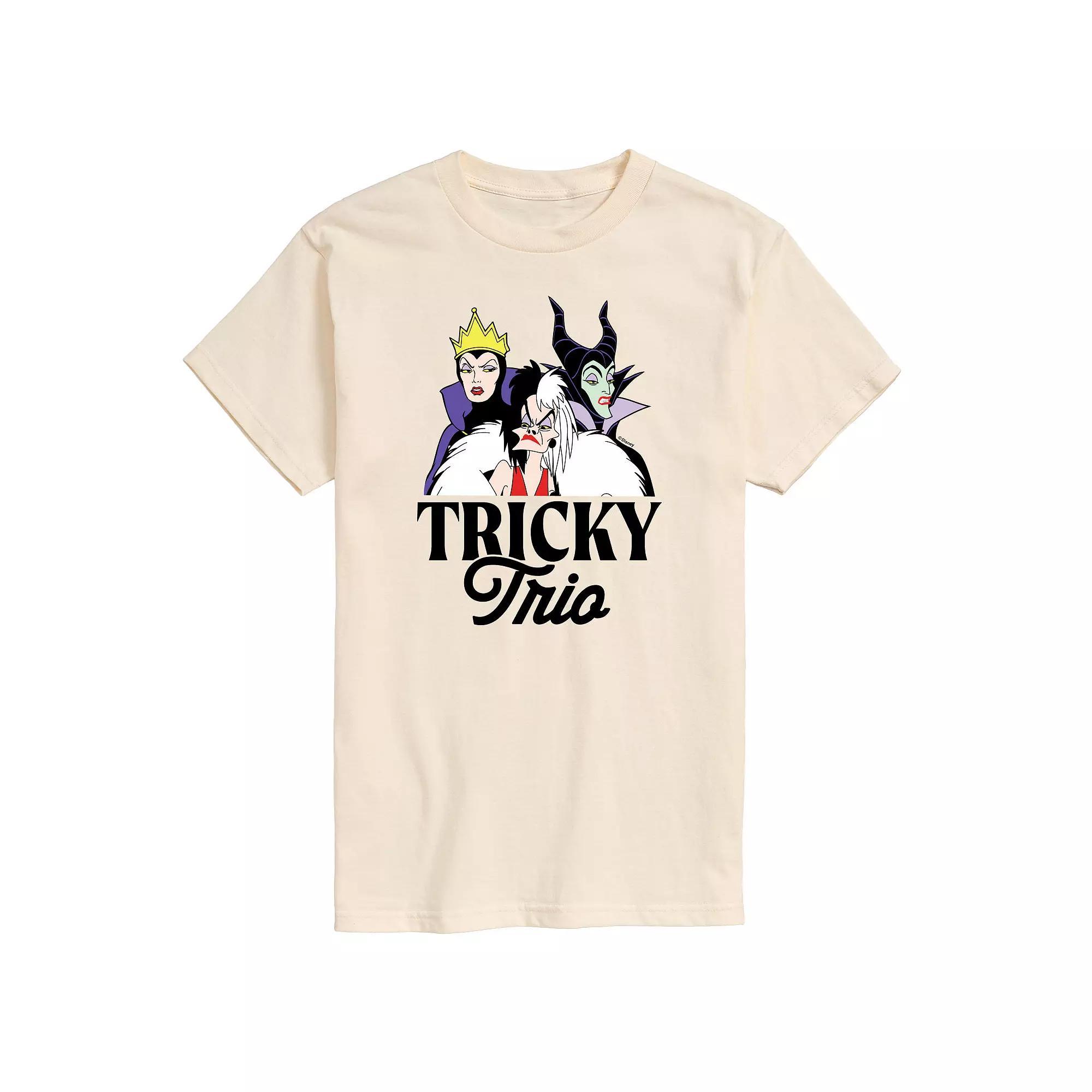 Disney Villains Men's Tricky Trio Graphic Tee, Size: XL, Red Product Image