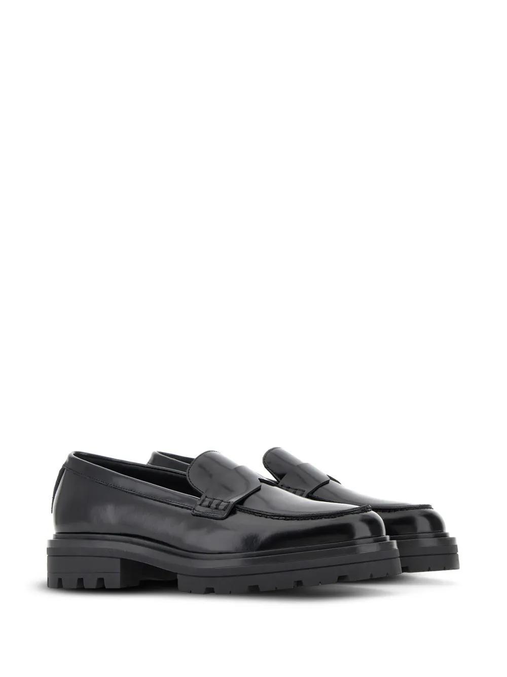 slip-on leather loafers Product Image