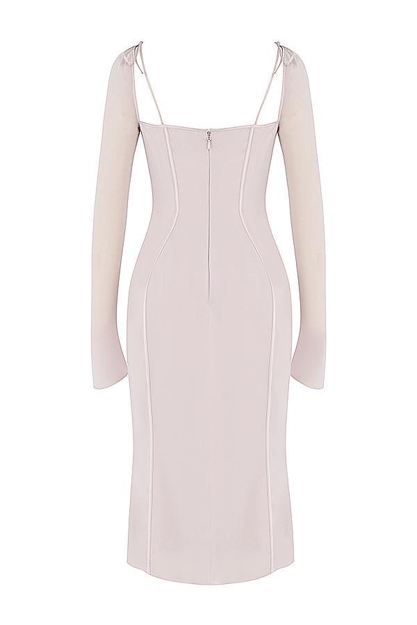 Ophelia Crystal Cutout Midi Dress Product Image