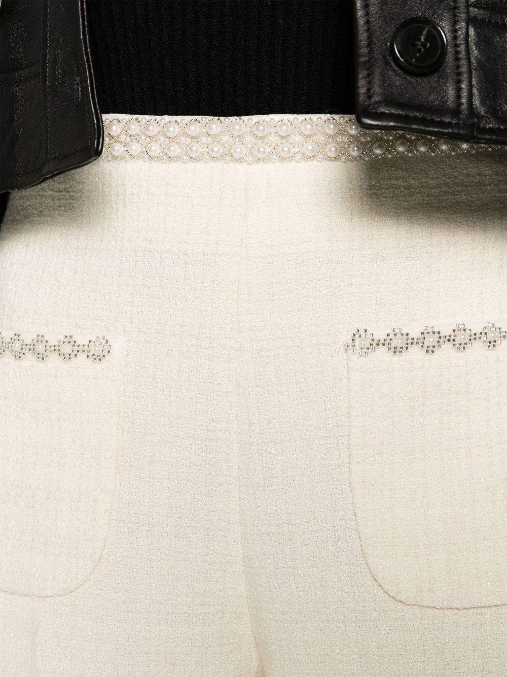embellished tweed trousers Product Image