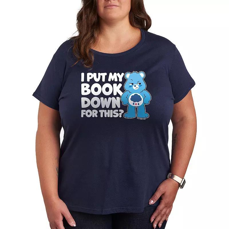 Plus Care Bears I Put My Book Down Graphic Tee, Womens Blue Product Image