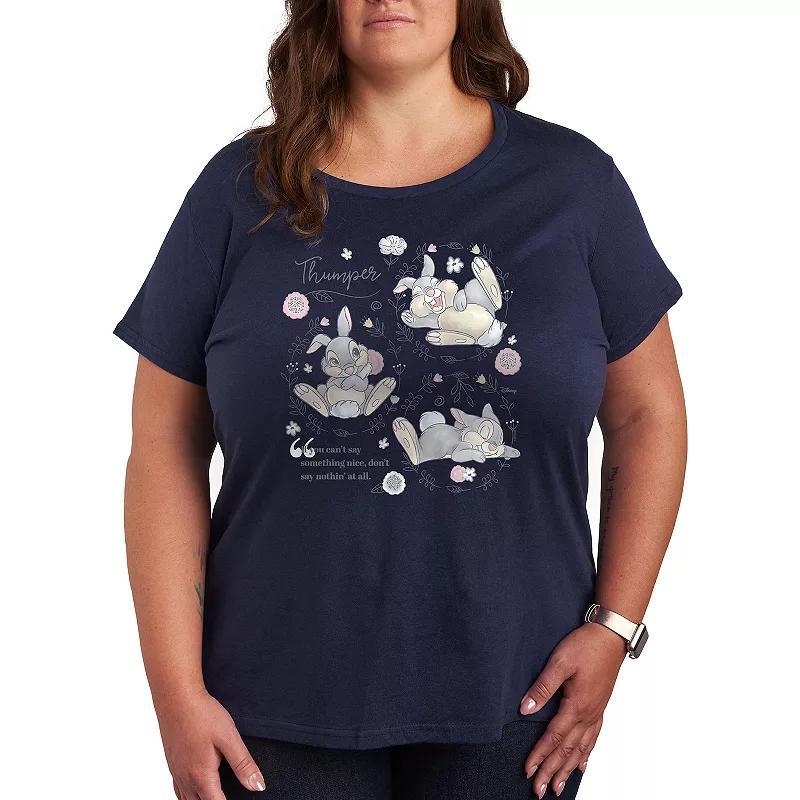 Disneys Bambi Plus Thumper Poses Graphic Tee, Womens Product Image