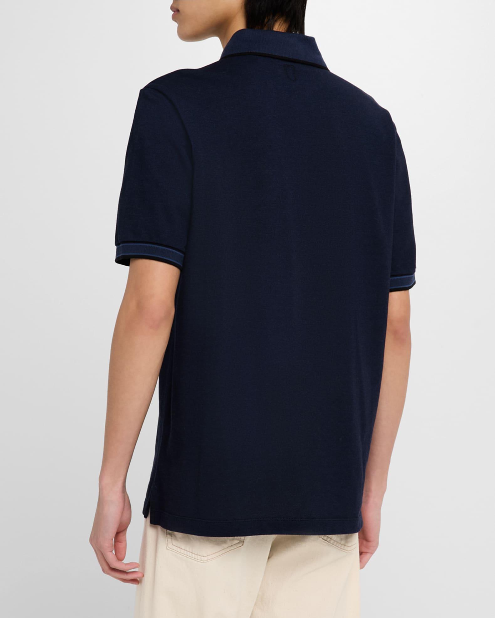 Mens Cotton Pique Polo Shirt Product Image