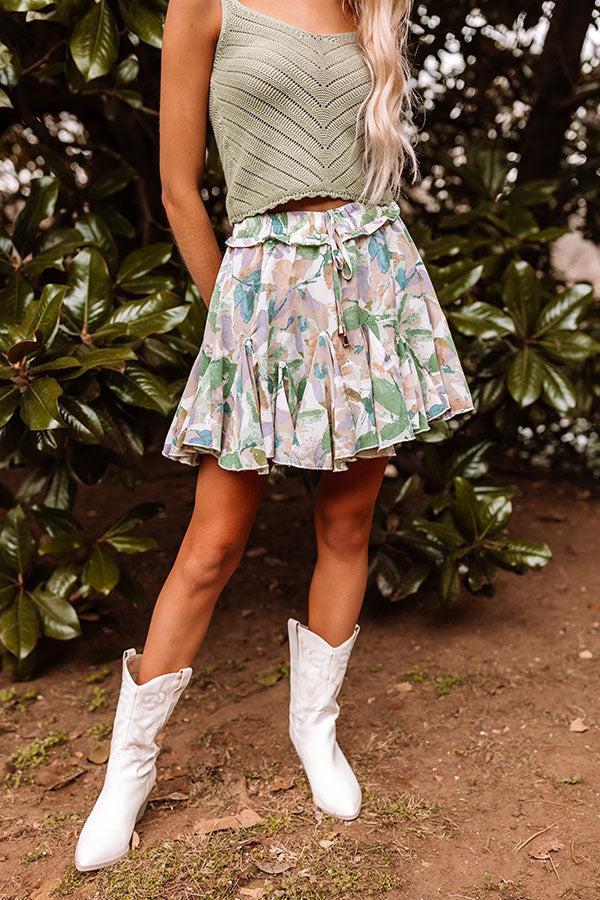 Daytona Daze Skort In Green Product Image
