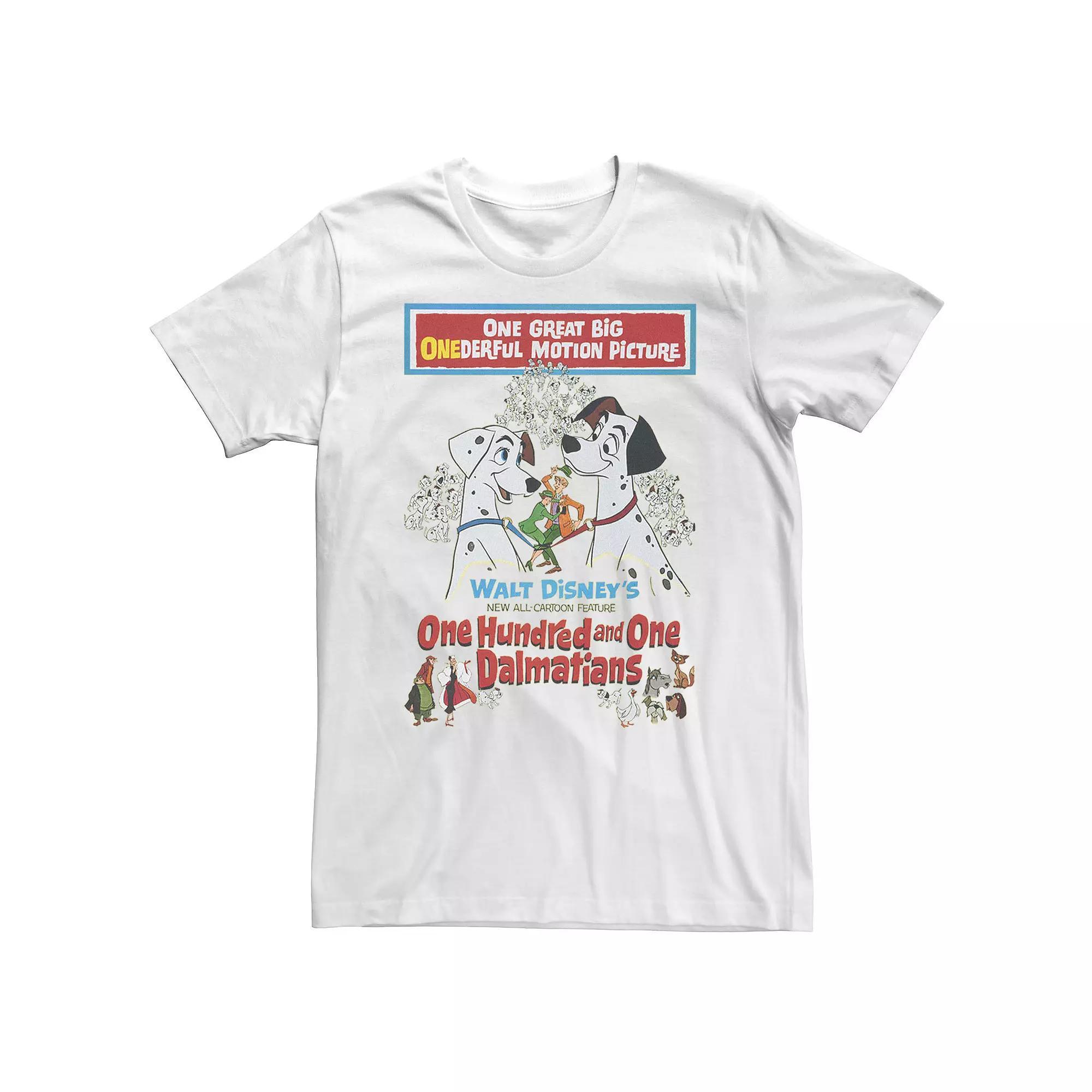 Big & Tall Disney 101 Dalmatians Movie Promotion Tee, Men's, Size: 4XL, White Product Image