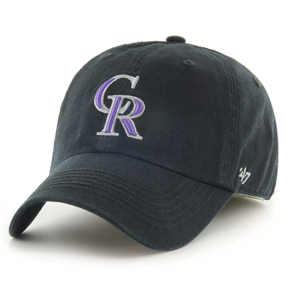 Men's '47 Black Miami Marlins Franchise Logo Fitted Hat, Size: XL Product Image