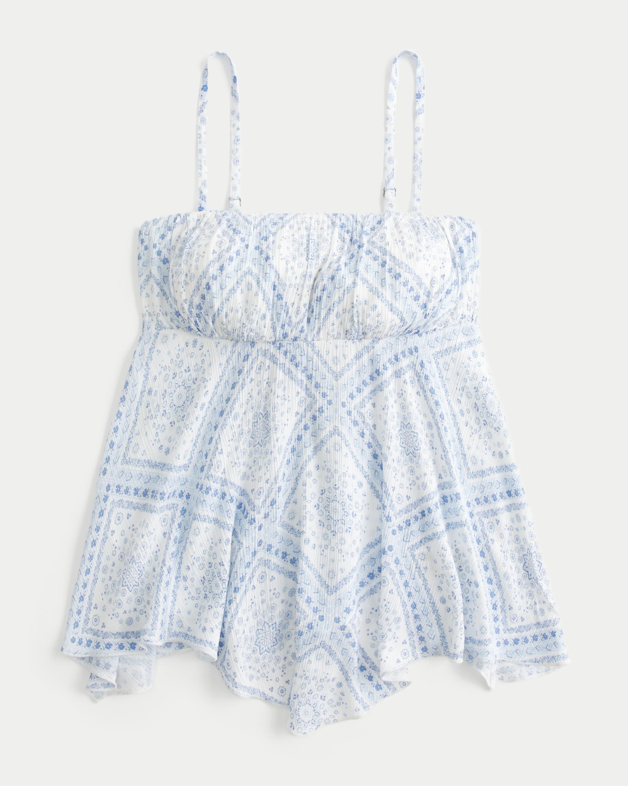 Strapless Handkerchief Hem Top Product Image