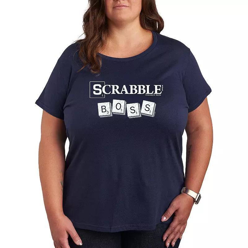 Plus Scrabble Scrabble Boss Graphic Tee by Hasbro, Women's, Size: 1XL, Black Product Image