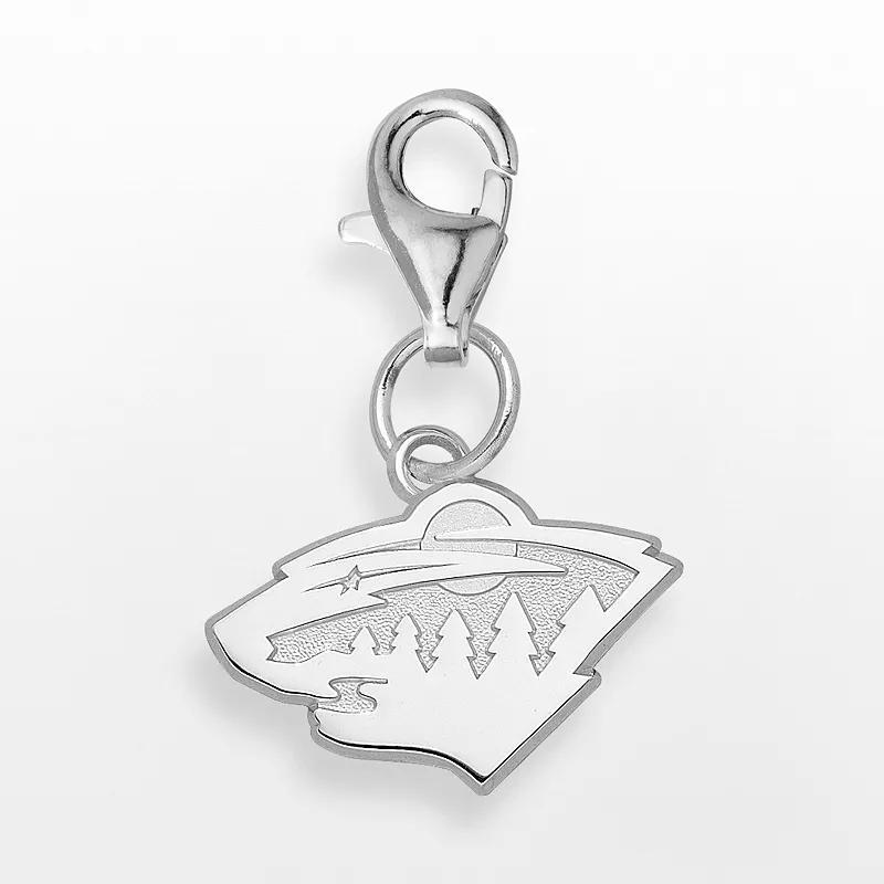 LogoArt Minnesota Wild Sterling Silver Logo Charm, Women's Product Image