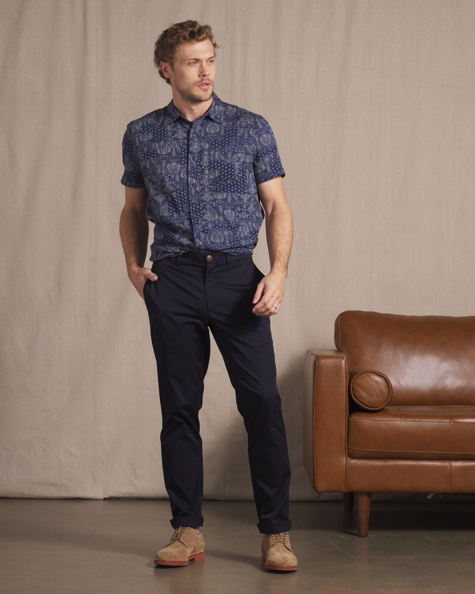 Thompson Flex Stretch Chino (Relaxed Fit) - Dark Navy (Final Sale)* Product Image