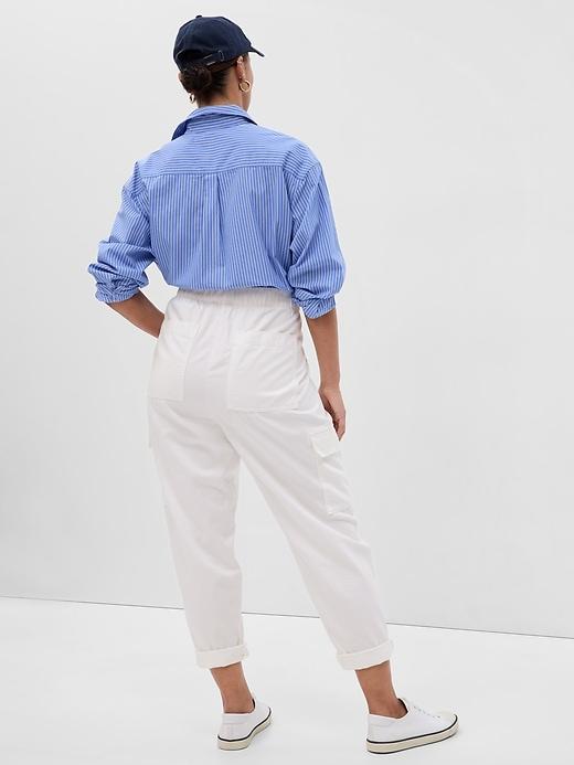 Mid Rise Twill Cargo Pants Product Image