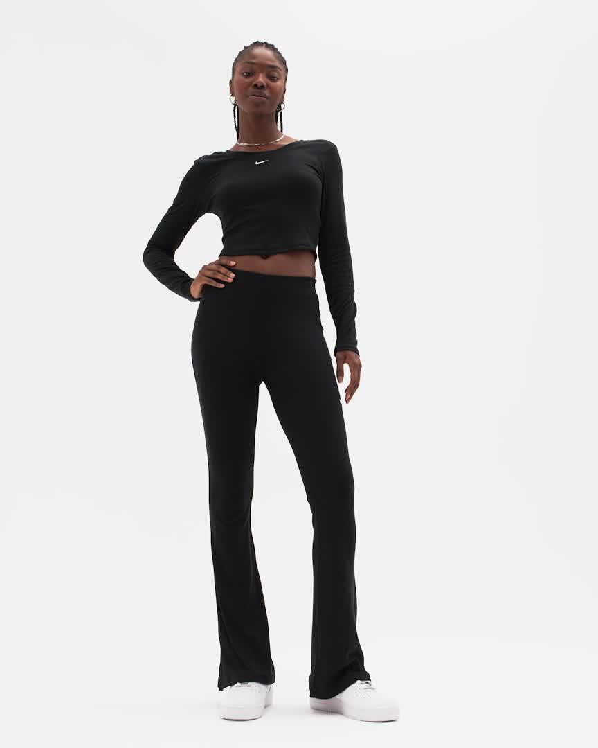 Nike Sportswear Chill Knit Women's Tight Mini-Rib Flared Leggings Product Image
