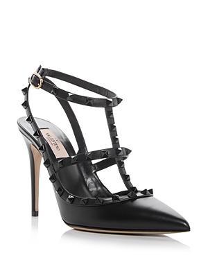 Rockstud Leather Caged Pump Product Image