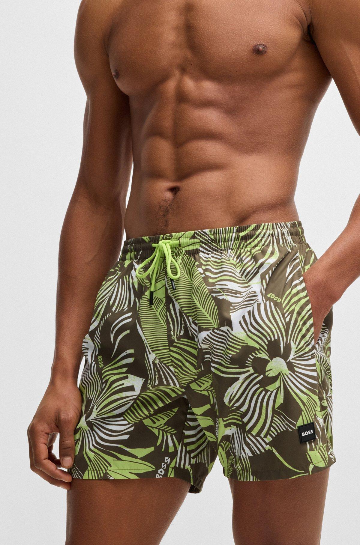 Fully lined swim shorts with seasonal print Product Image