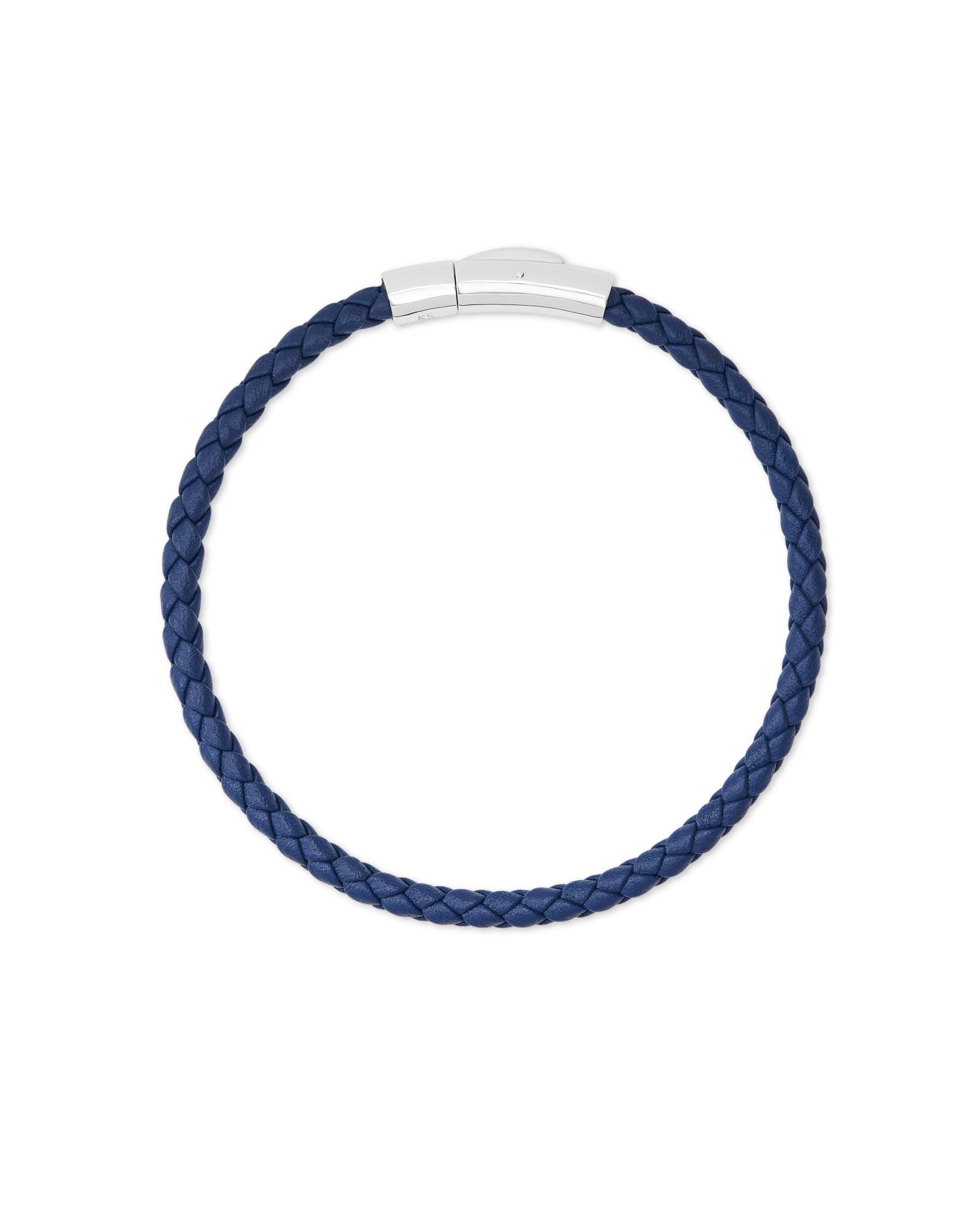 Kendra Scott Evans Oxidized Sterling Silver Corded Bracelet in Teal Mix | Mixed Media Product Image