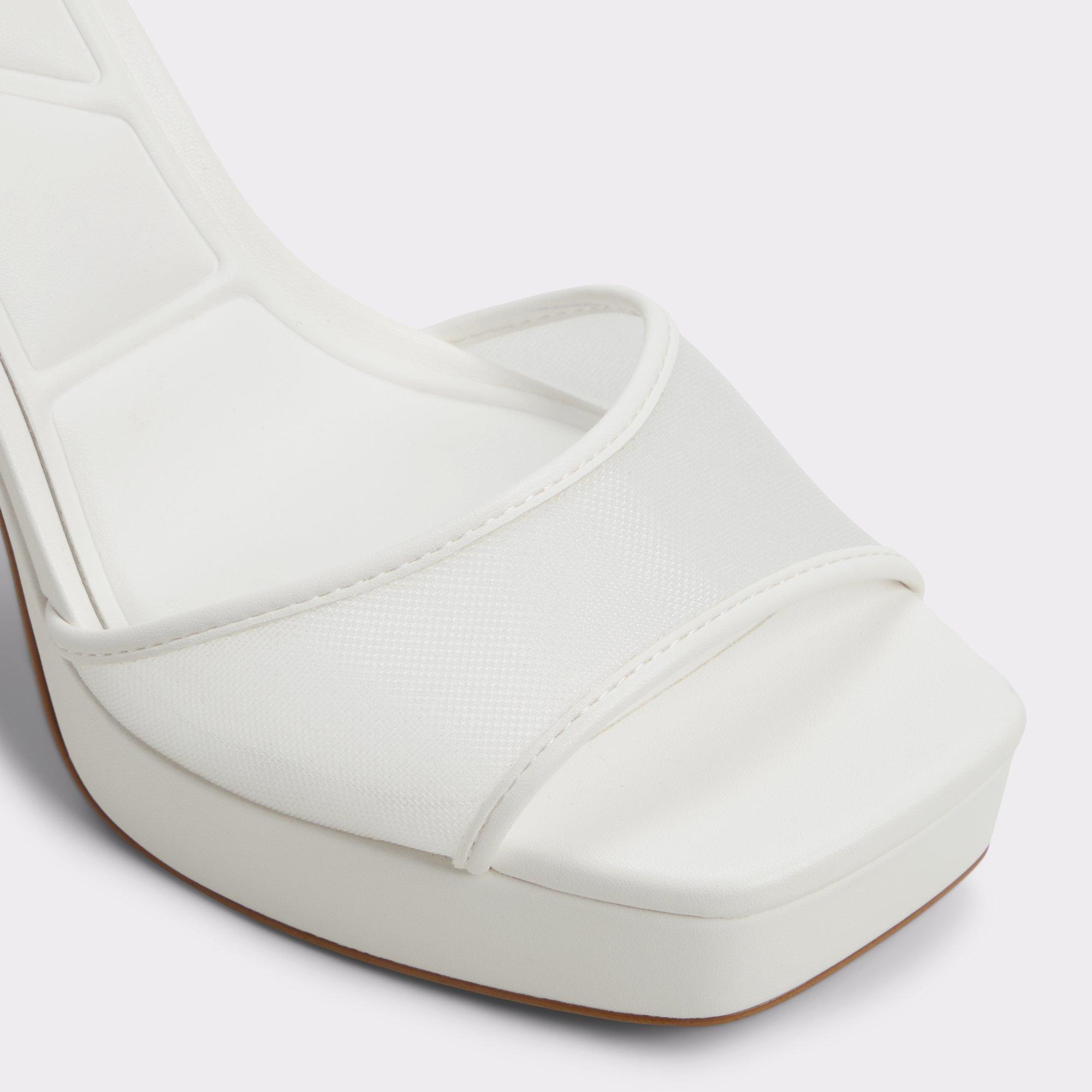 ALDO Chicglimmer - Women's Platform Sandal Sandals - White, Size 10 Product Image